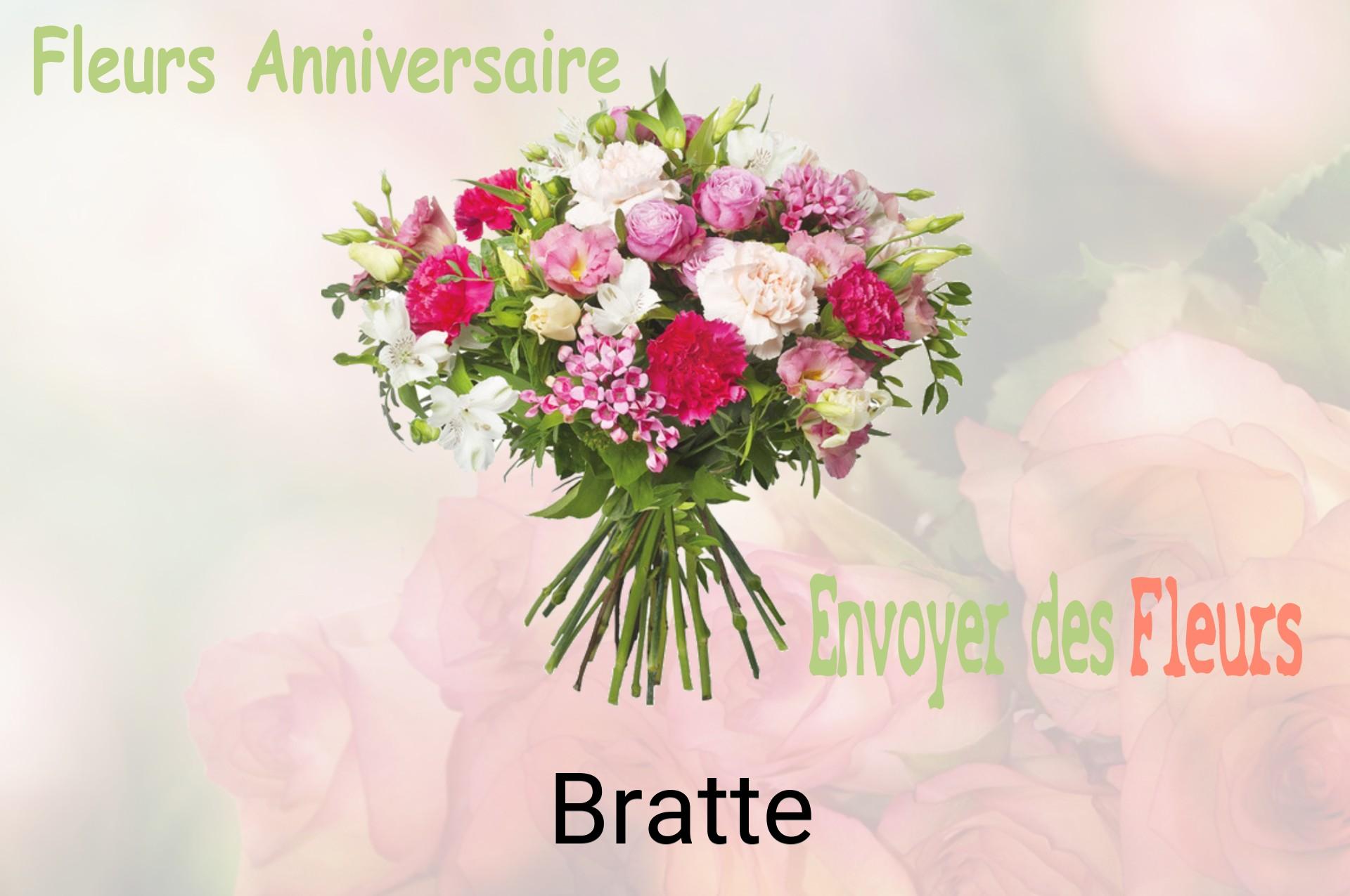 Bouquet de fleurs d’anniversaire livré à Bratte